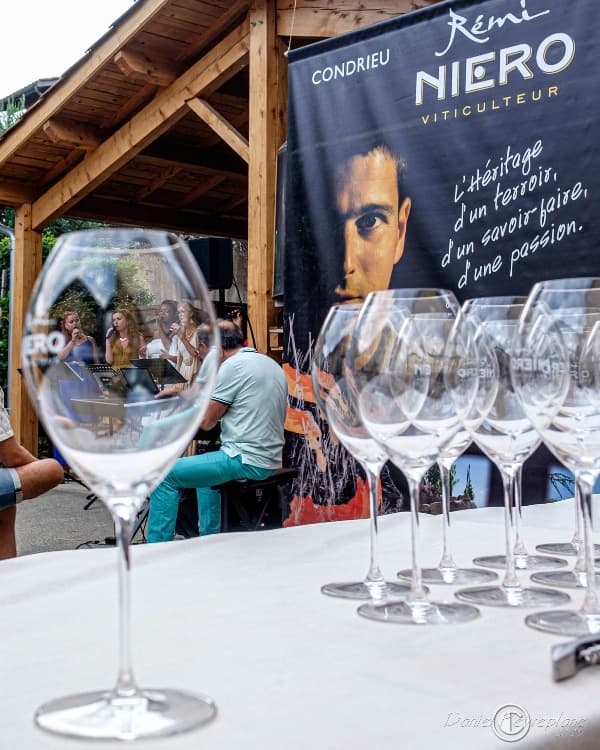 Soirée Jazz Domaine Niero condrieur côte rotie saint joseph Crozes Hermitage